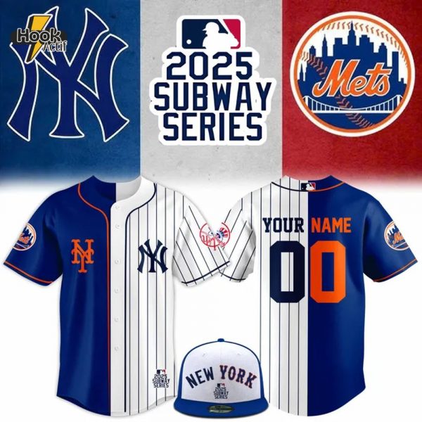 MLB 2025 New York Subway Series Yankees x Mets Baseball Jersey