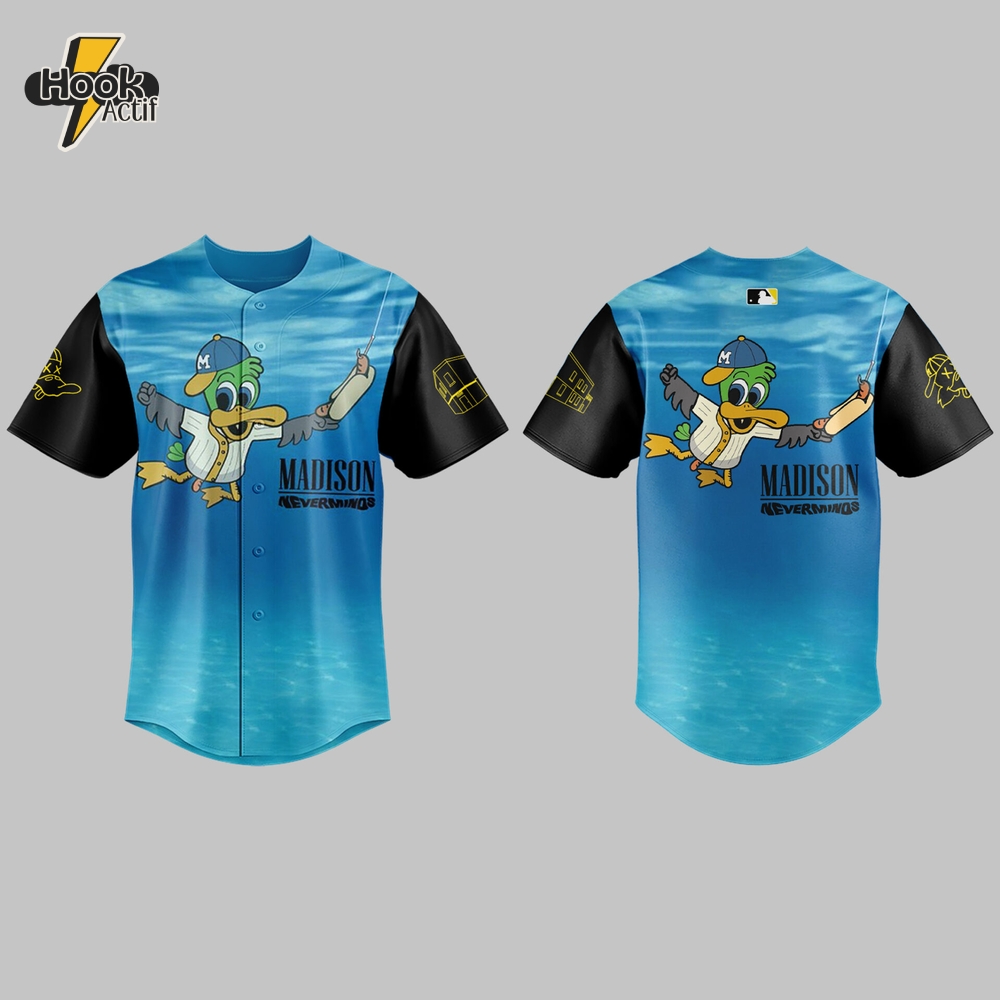 Madison Mallards "Madison Neverminds" Limited Edition Baseball Jersey Madison Mallards "Madison Neverminds" Limited Edition Baseball Jersey