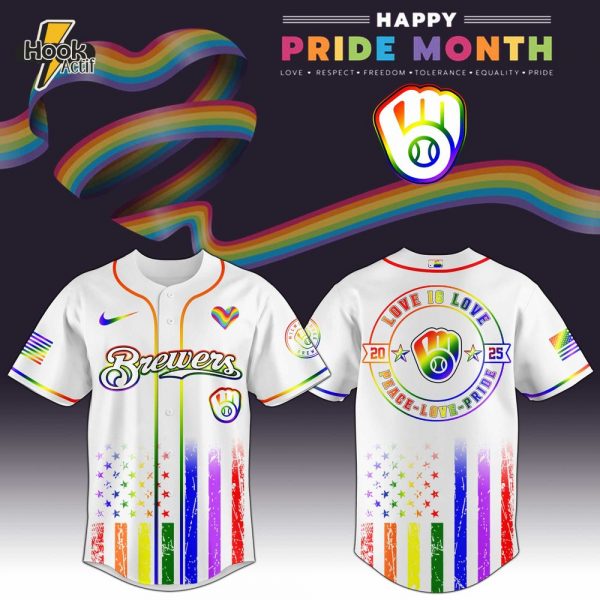 Milwaukee Brewers MLB x Happy Pride Month Jersey 2025