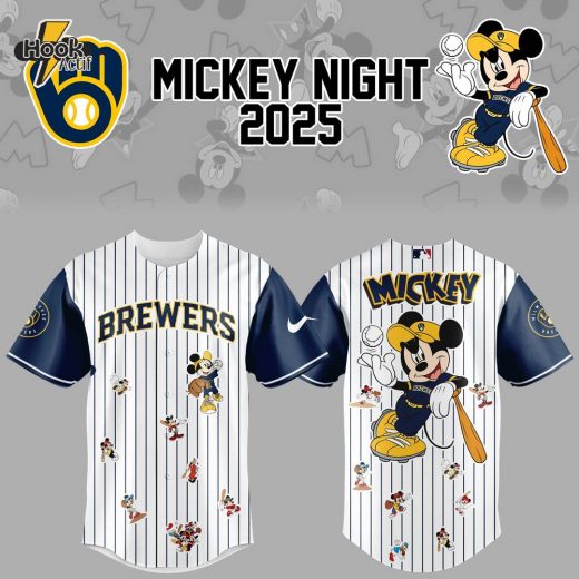 Milwaukee Brewers X Mickey Mouse 2025 Baseball Jersey
