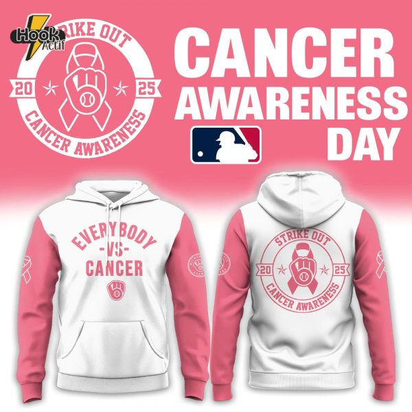 Milwaukee Brewers x Everybody vs Cancer Awareness Day 2025 Hoodie Set