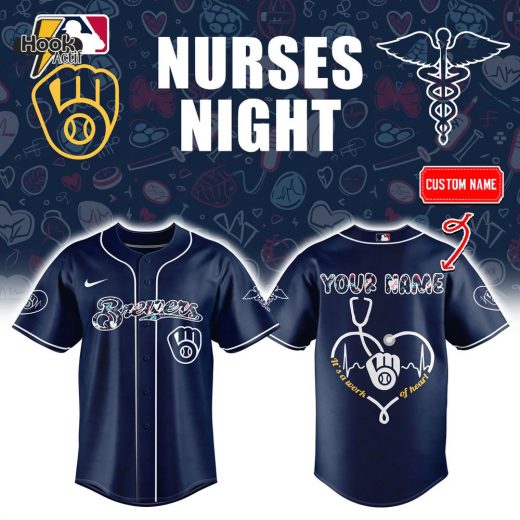 Milwaukee Brewers x Nurses Night Personalized Baseball Jersey