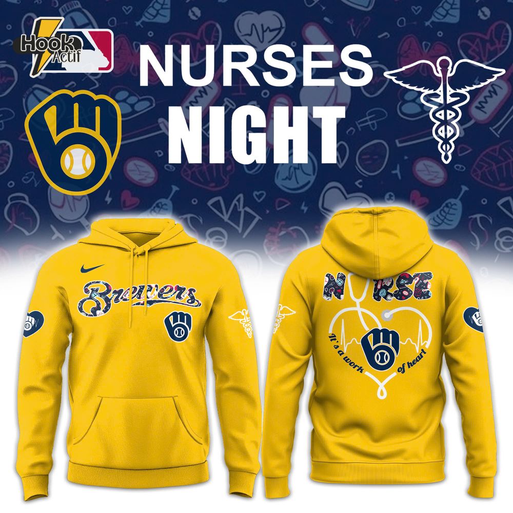 Milwaukee Brewers x Nurses Night Special Hoodie Milwaukee Brewers x Nurses Night Special Hoodie