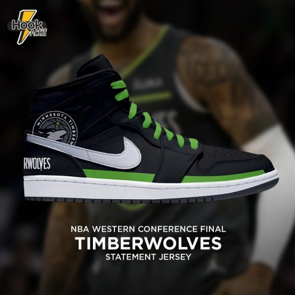 Minnesota Timberwolves NBA Eastern Conference Final Statement Jersey Air Jordan 1 Sneaker