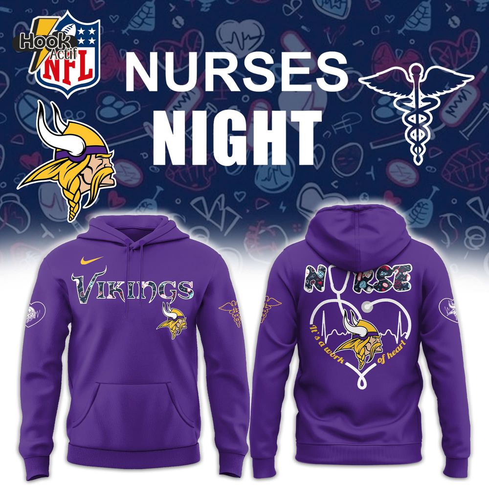 Minnesota Vikings Nurses Appreciation Speical Hoodie Minnesota Vikings Nurses Appreciation Speical Hoodie