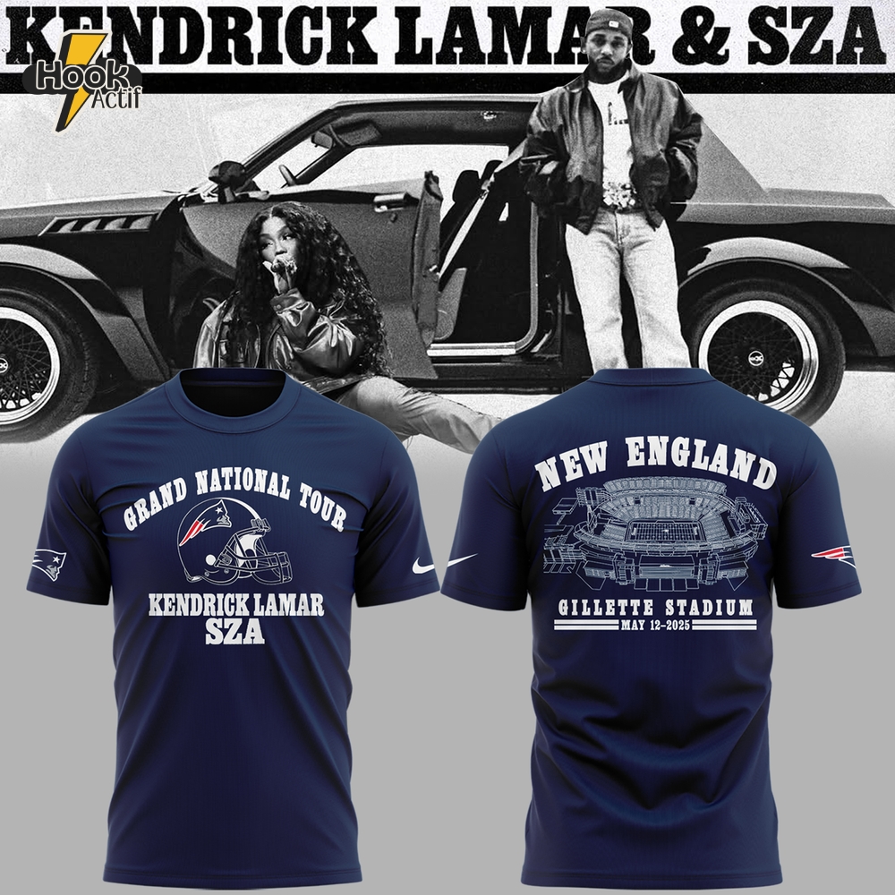 New England Patriots x Kendrick Lamar x SZA Grand National Tour Special Tee New England Patriots x Kendrick Lamar x SZA Grand National Tour Special Tee