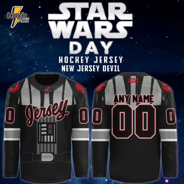 New Jersey Devils x 2025 Star Wars Day Special Hockey Jersey