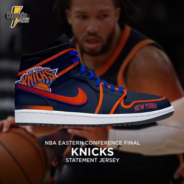 New York Knicks NBA Eastern Conference Final Statement Jersey Air Jordan 1 Sneaker