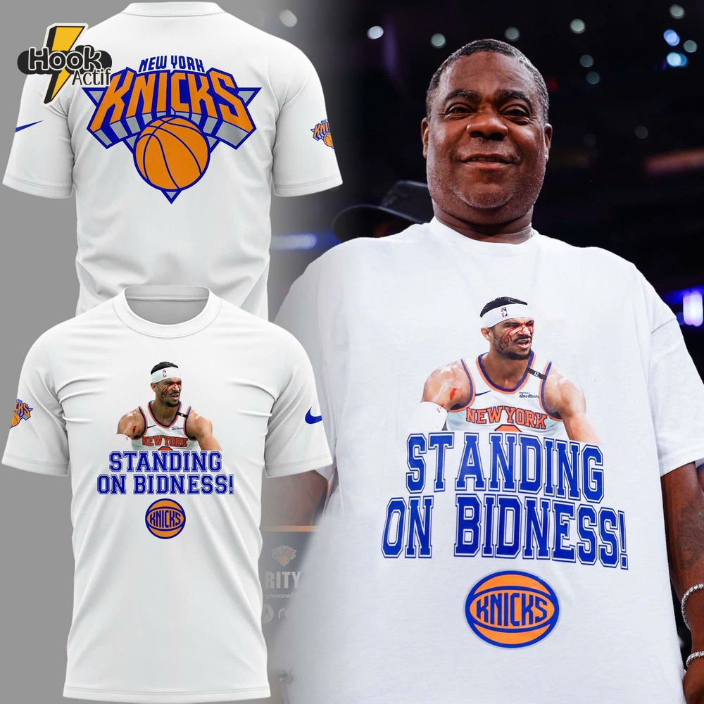 New York Knicks âÂÂSTANDING ON BIDNESS!â Tee New York Knicks âÂÂSTANDING ON BIDNESS!â Tee