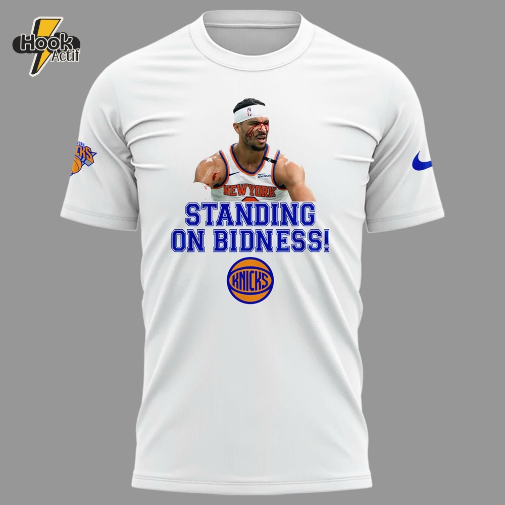 New York Knicks âÂÂSTANDING ON BIDNESS!â Tee New York Knicks âÂÂSTANDING ON BIDNESS!â Tee