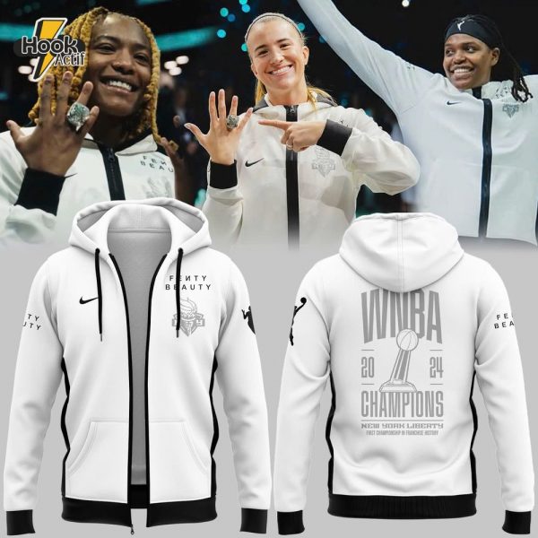 New York Liberty WNBA Champions 2025 Zip Hoodie