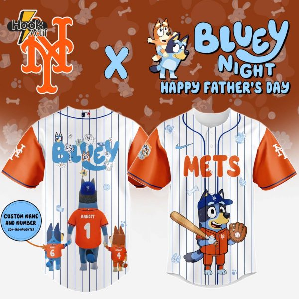 New York Mets x Bluey Happy Father's Day 2025 Jersey
