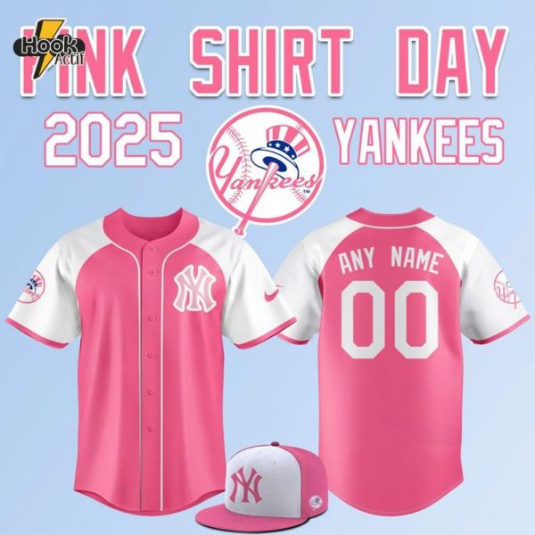 New York Yankees 2025 Pink Shirt Day Custom Baseball Jersey