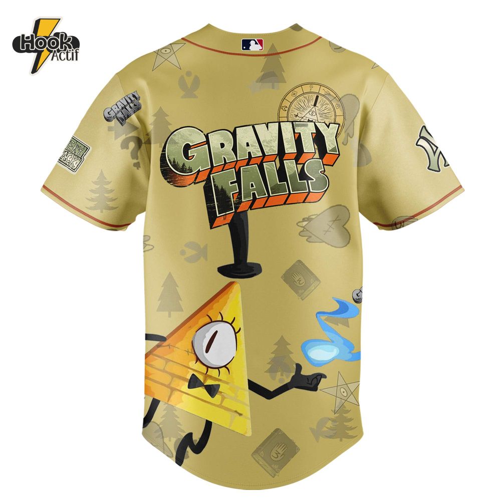 New York Yankees Gravity Falls Baseball Jersey New York Yankees Gravity Falls Baseball Jersey