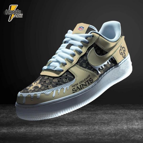 Nfl New Orleans Saints Nike Air Force 1 Custom Shoes