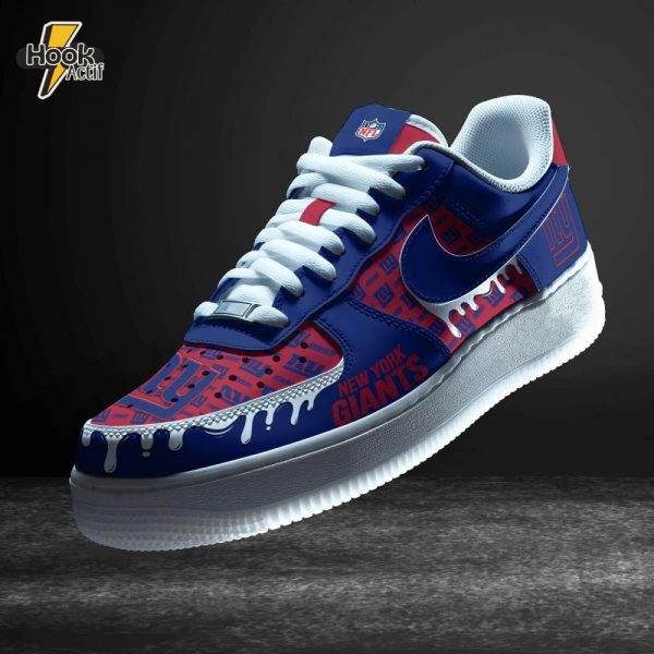 Nfl New York Giants Nike Air Force 1 Custom Shoes