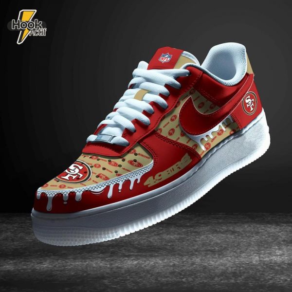Nfl San Francisco 49ers Nike Air Force 1 Custom Shoes