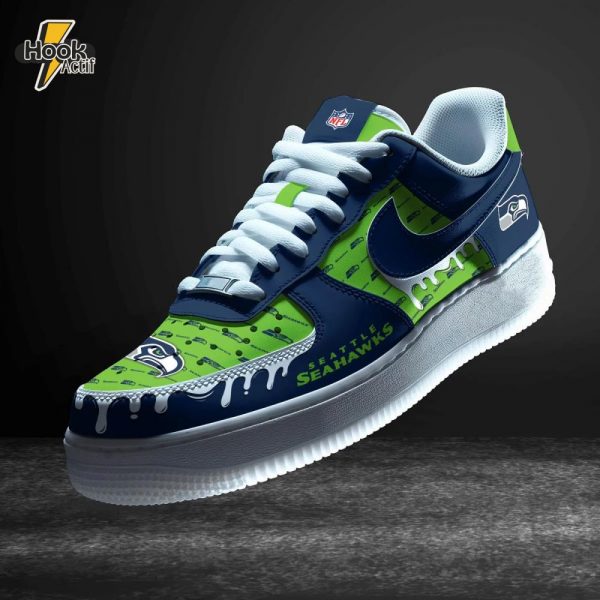 Nfl Seattle Seahawks Nike Air Force 1 Custom Shoes