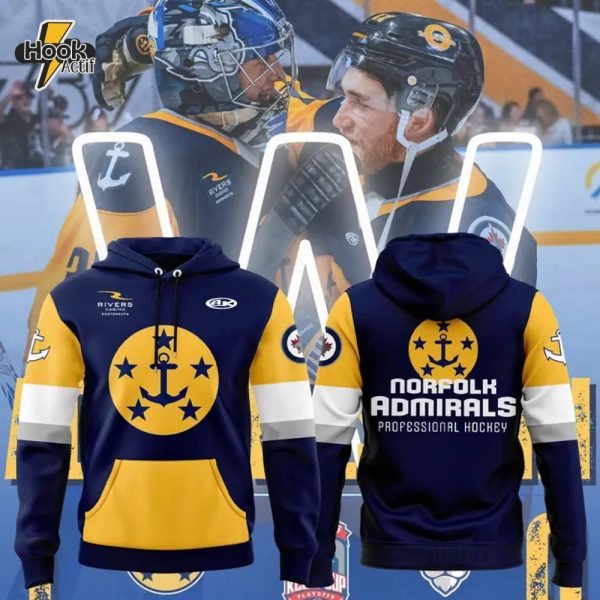 Norfolk Admirals 2025 ECHL Kelly Cup Playoffs Hoodie