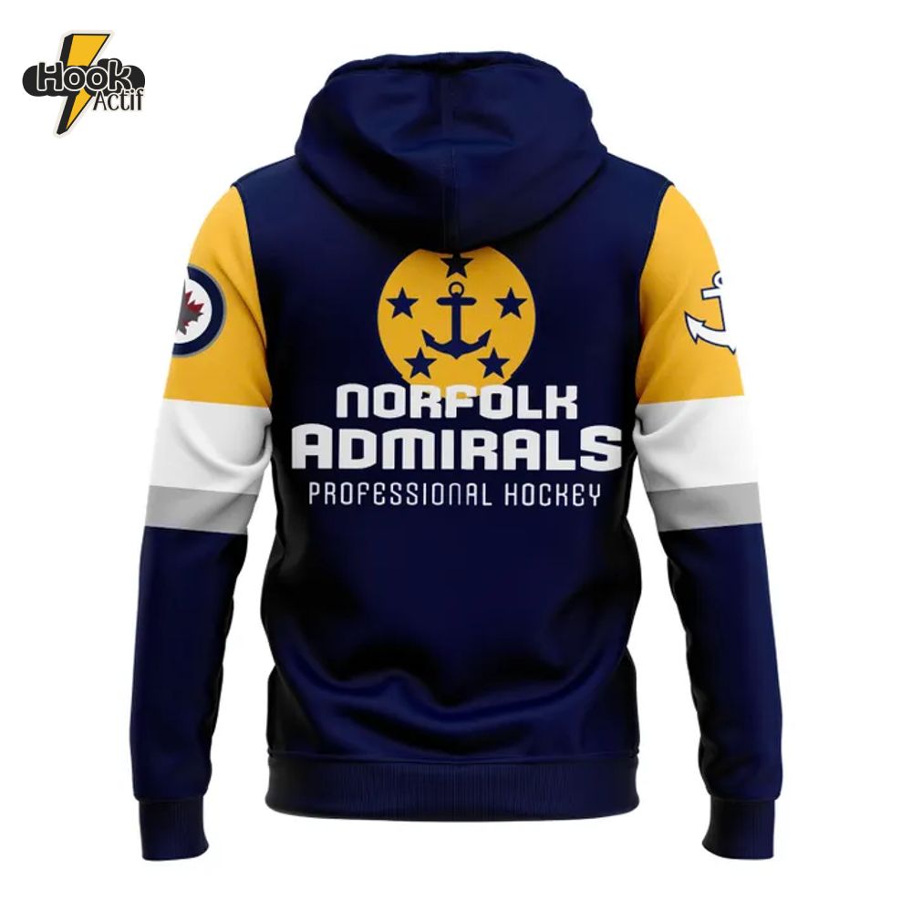 Norfolk Admirals 2025 ECHL Kelly Cup Playoffs Hoodie Norfolk Admirals 2025 ECHL Kelly Cup Playoffs Hoodie