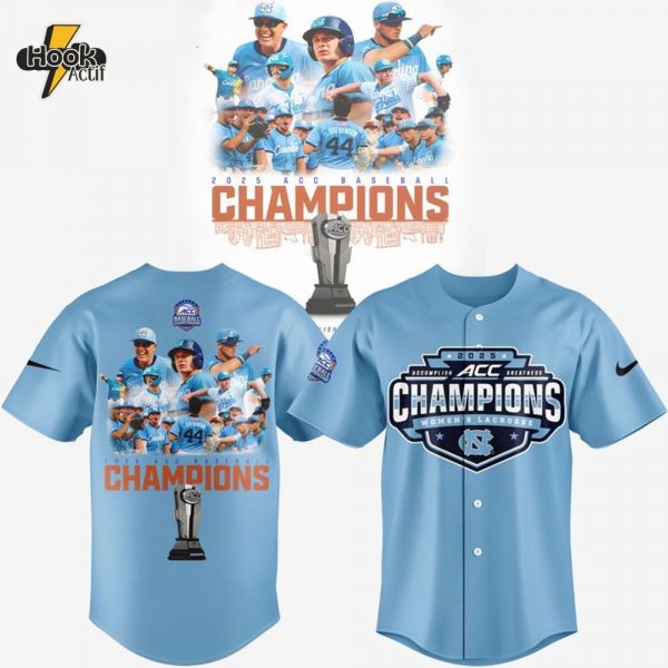 North Carolina Tar Heels 2025 ACC Baseball Conference Tournament Champions Special Baseball Jersey