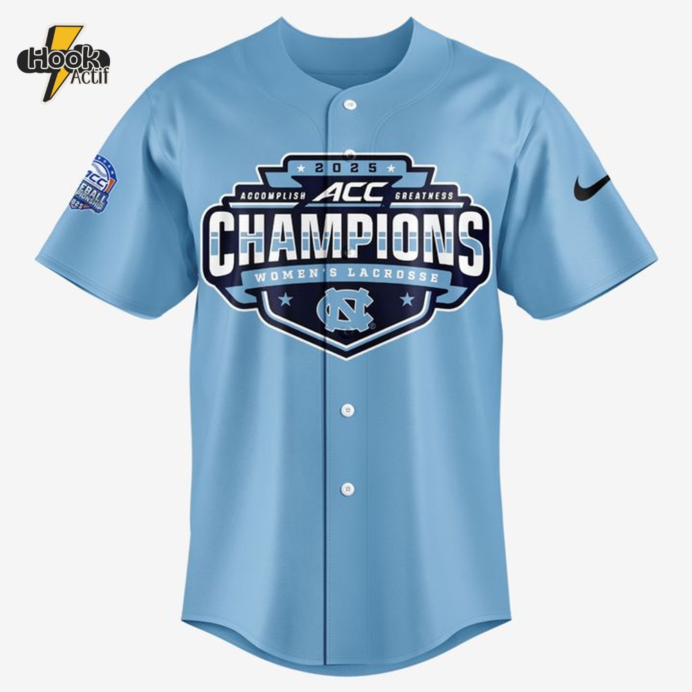 North Carolina Tar Heels 2025 ACC Baseball Conference Tournament Champions Special Baseball Jersey North Carolina Tar Heels 2025 ACC Baseball Conference Tournament Champions Special Baseball Jersey