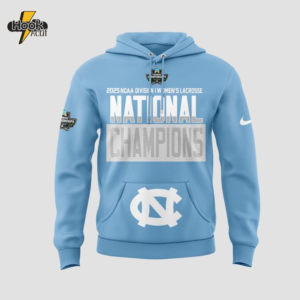 North Carolina Tar Heels 2025 NCAA Women's Lacrosse National Champions Hoodie North Carolina Tar Heels 2025 NCAA Women's Lacrosse National Champions Hoodie