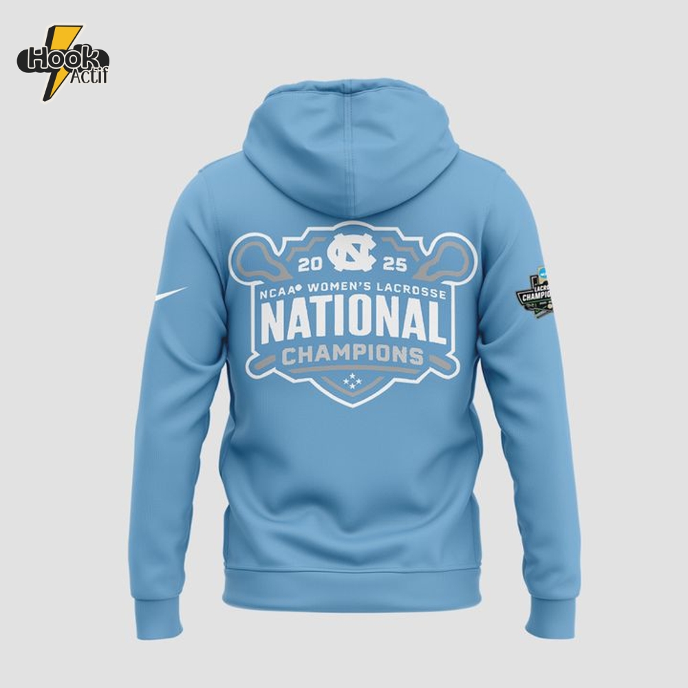 North Carolina Tar Heels 2025 NCAA Women's Lacrosse National Champions Hoodie North Carolina Tar Heels 2025 NCAA Women's Lacrosse National Champions Hoodie