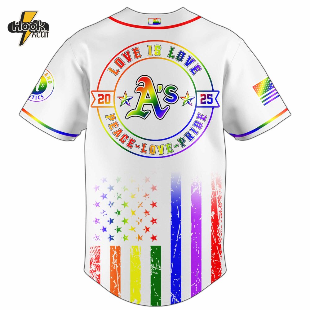 Oakland Athletics MLB x Happy Pride Month Jersey 2025 Oakland Athletics MLB x Happy Pride Month Jersey 2025
