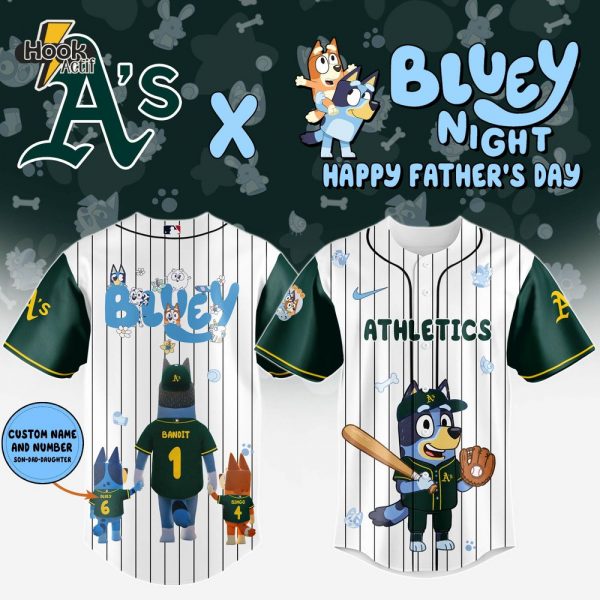 Oakland Athletics x Bluey Happy Father's Day 2025 Jersey