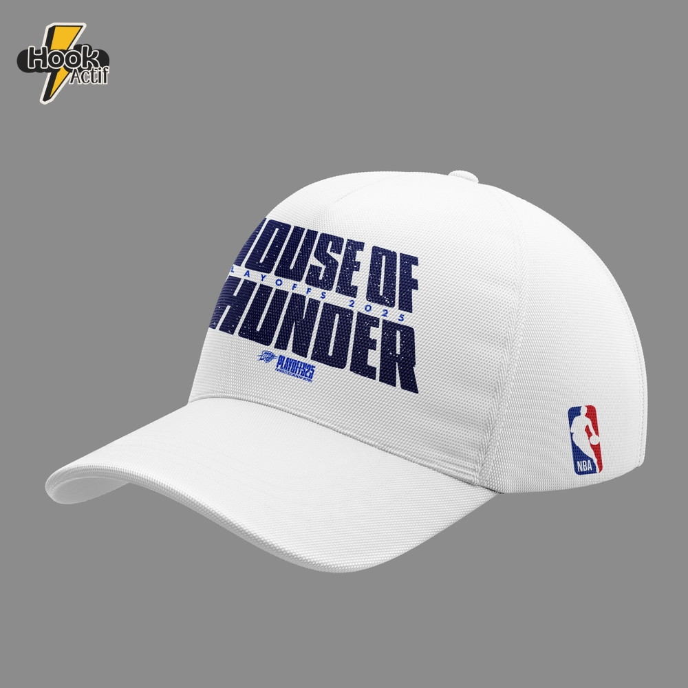 Oklahoma City Thunder "House Of Thunder" 2025 White Hoodie Set Oklahoma City Thunder "House Of Thunder" 2025 White Hoodie Set
