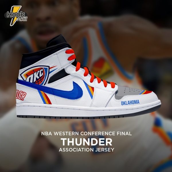 Oklahoma City Thunder NBA Eastern Conference Final Association Jersey Air Jordan 1 Sneaker