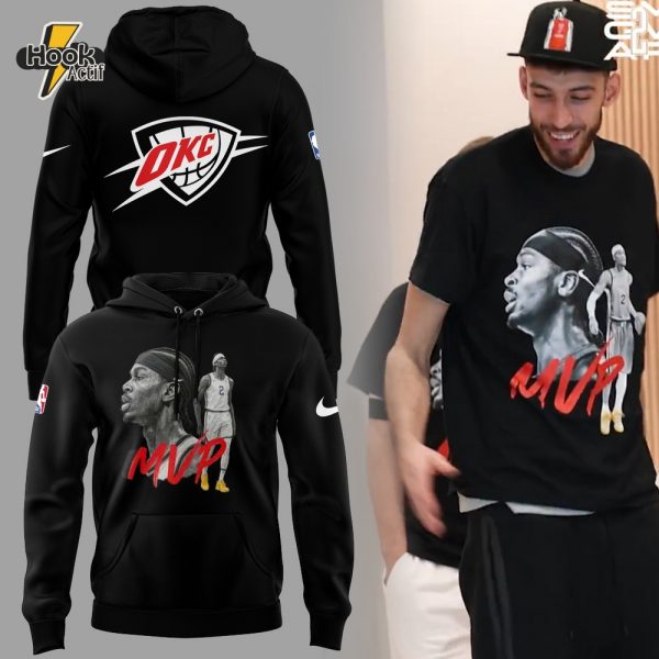 Oklahoma City Thunder x The Mvp NBA 2024-2025 Special Black Hoodie