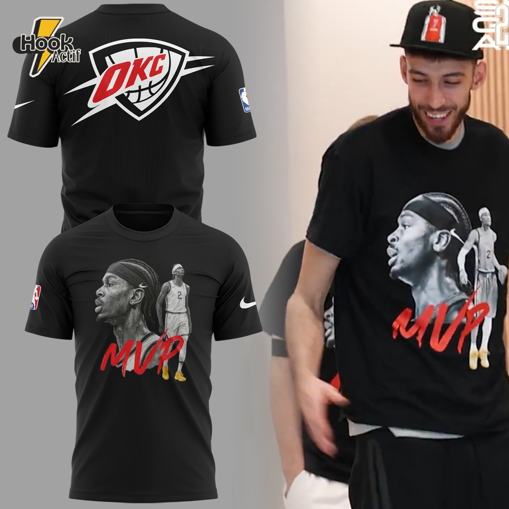 Oklahoma City Thunder x The Mvp NBA 2024-2025 Special Black Tee Oklahoma City Thunder x The Mvp NBA 2024-2025 Special Black Tee