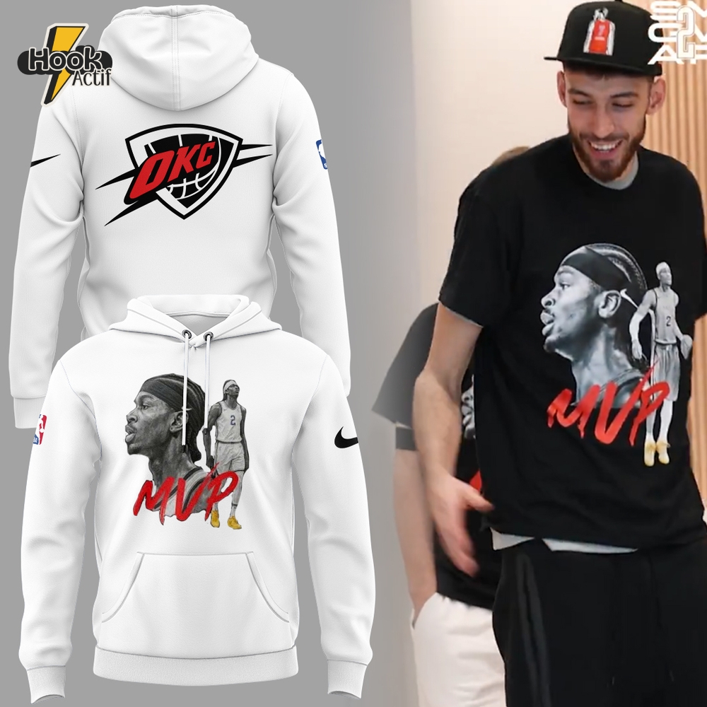 Oklahoma City Thunder x The Mvp NBA 2024-2025 Special White Hoodie Oklahoma City Thunder x The Mvp NBA 2024-2025 Special White Hoodie