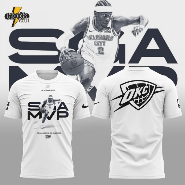 Oklahoma City Thunder x The Mvp NBA 2024-2025 Special White Tee