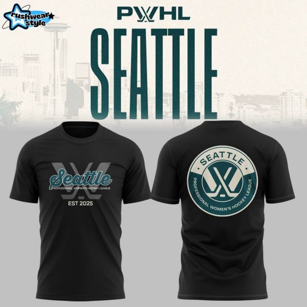 PWHL Seattle Limited Edition 2025 Black TSHIRT