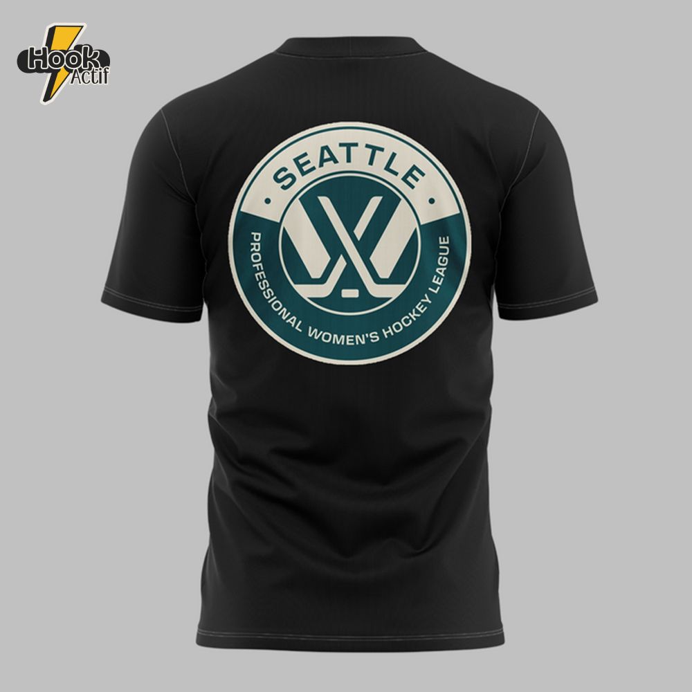 PWHL Seattle Limited Edition 2025 Black TSHIRT PWHL Seattle Limited Edition 2025 Black TSHIRT