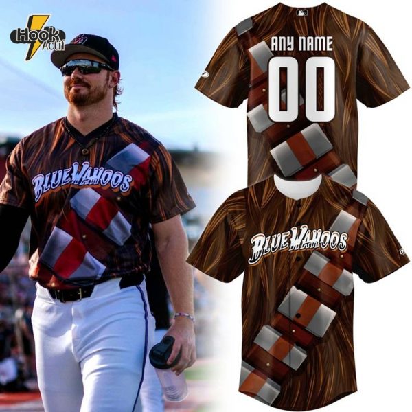 Pensacola Blue Wahoos x Star Wars 2025 Personalized Baseball Jersey