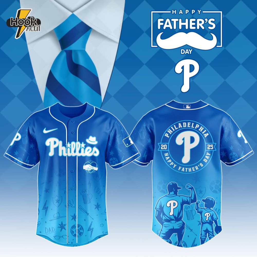Philadelphia Phillies MLB x Father's Day 2025 Baseball Jersey Philadelphia Phillies MLB x Father's Day 2025 Baseball Jersey