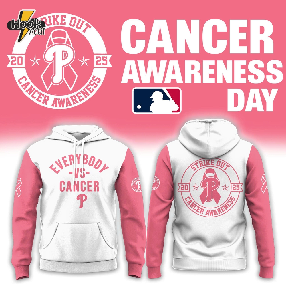 Philadelphia Phillies x Everybody vs Cancer Awareness Day 2025 Hoodie Set Philadelphia Phillies x Everybody vs Cancer Awareness Day 2025 Hoodie Set
