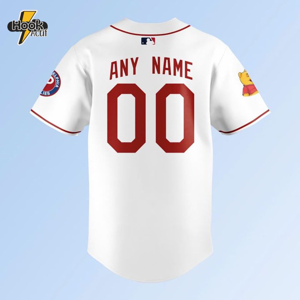 Philadelphia Phillies x Pooh Bear Limited Edition Baseball Jersey Philadelphia Phillies x Pooh Bear Limited Edition Baseball Jersey