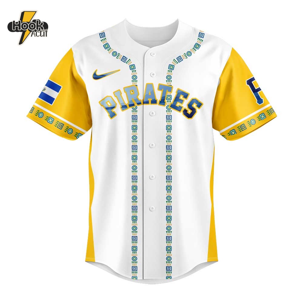 Pittsburgh Pirates Salvadoran Heritage 2025 Limited Edition Baseball Jersey Pittsburgh Pirates Salvadoran Heritage 2025 Limited Edition Baseball Jersey