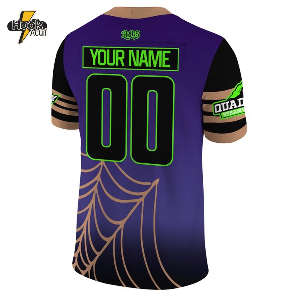 Quad City Steamwheelers Halloween Design Personalized Football Jersey Quad City Steamwheelers Halloween Design Personalized Football Jersey