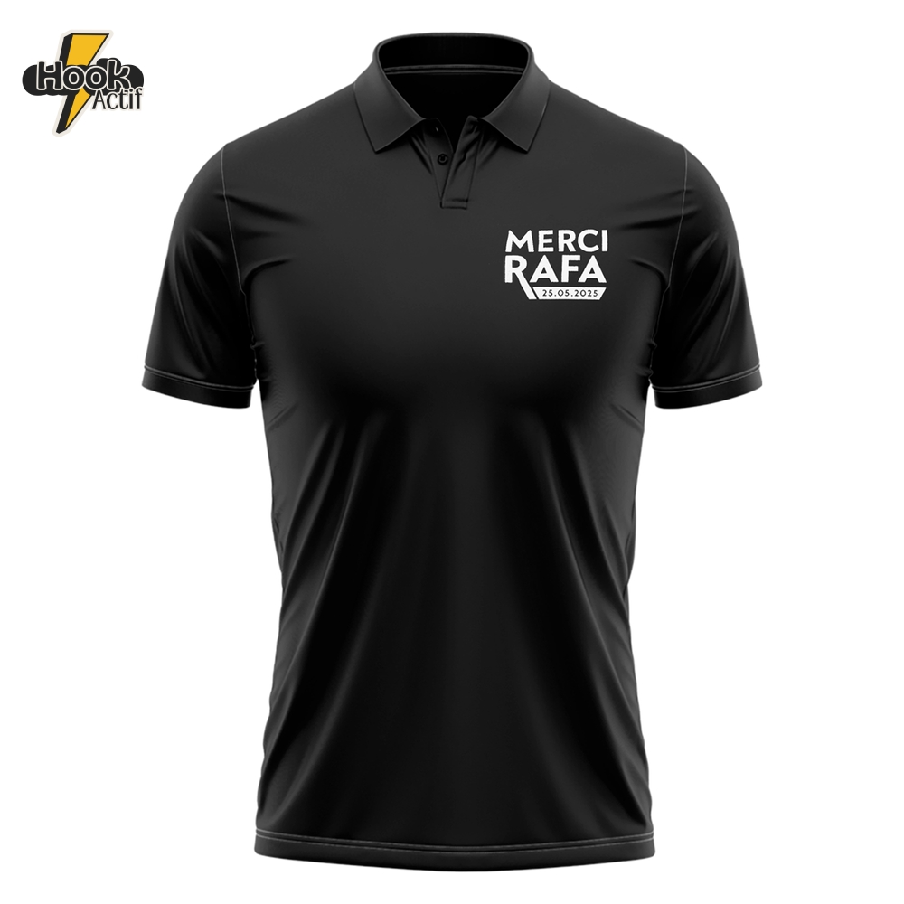 Rafael Nadal "Merci Rafa" Thank You For The Memories Polo Shirt Rafael Nadal "Merci Rafa" Thank You For The Memories Polo Shirt