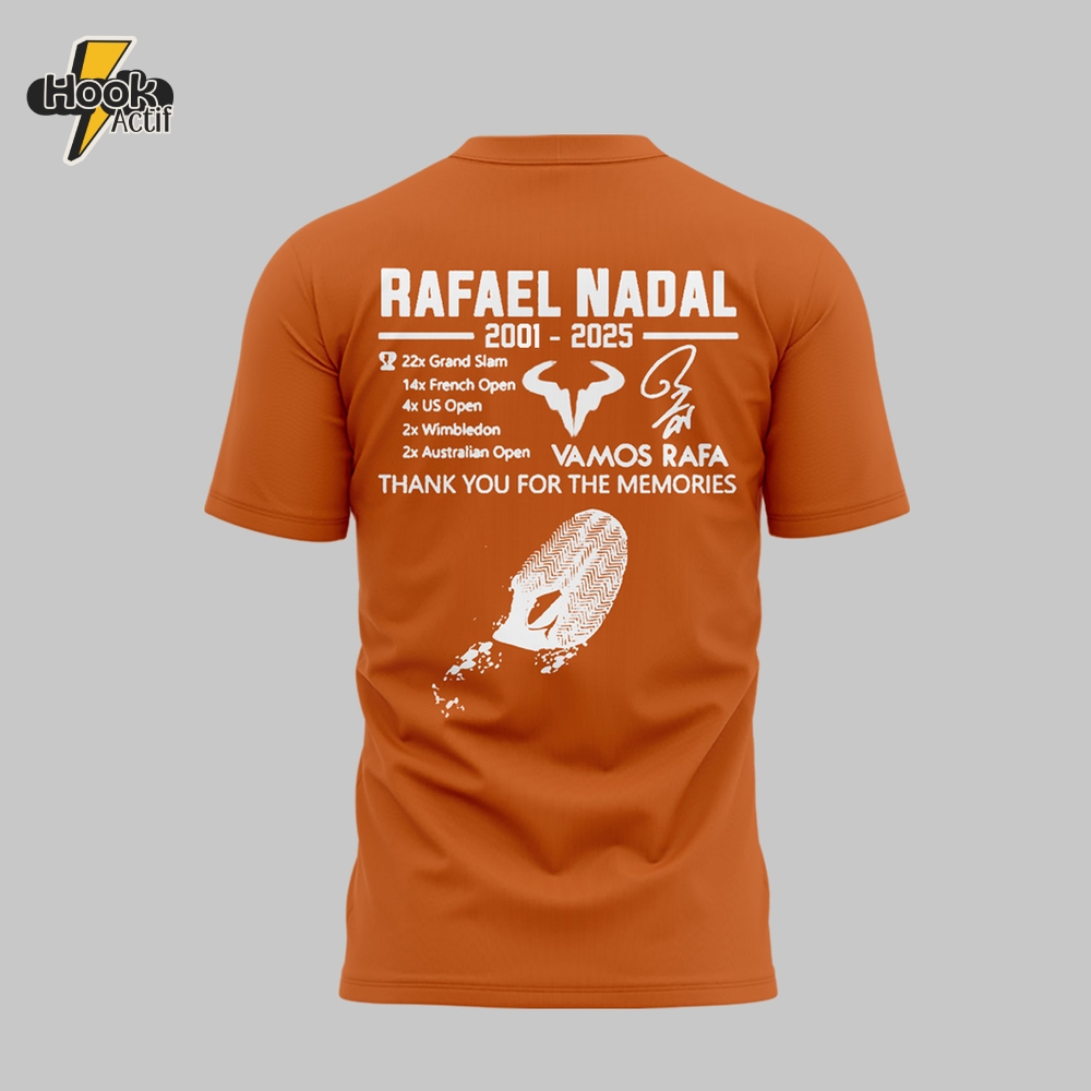 Rafael Nadal "Merci Rafa" Thank You For The Memories Shirt Rafael Nadal "Merci Rafa" Thank You For The Memories Shirt