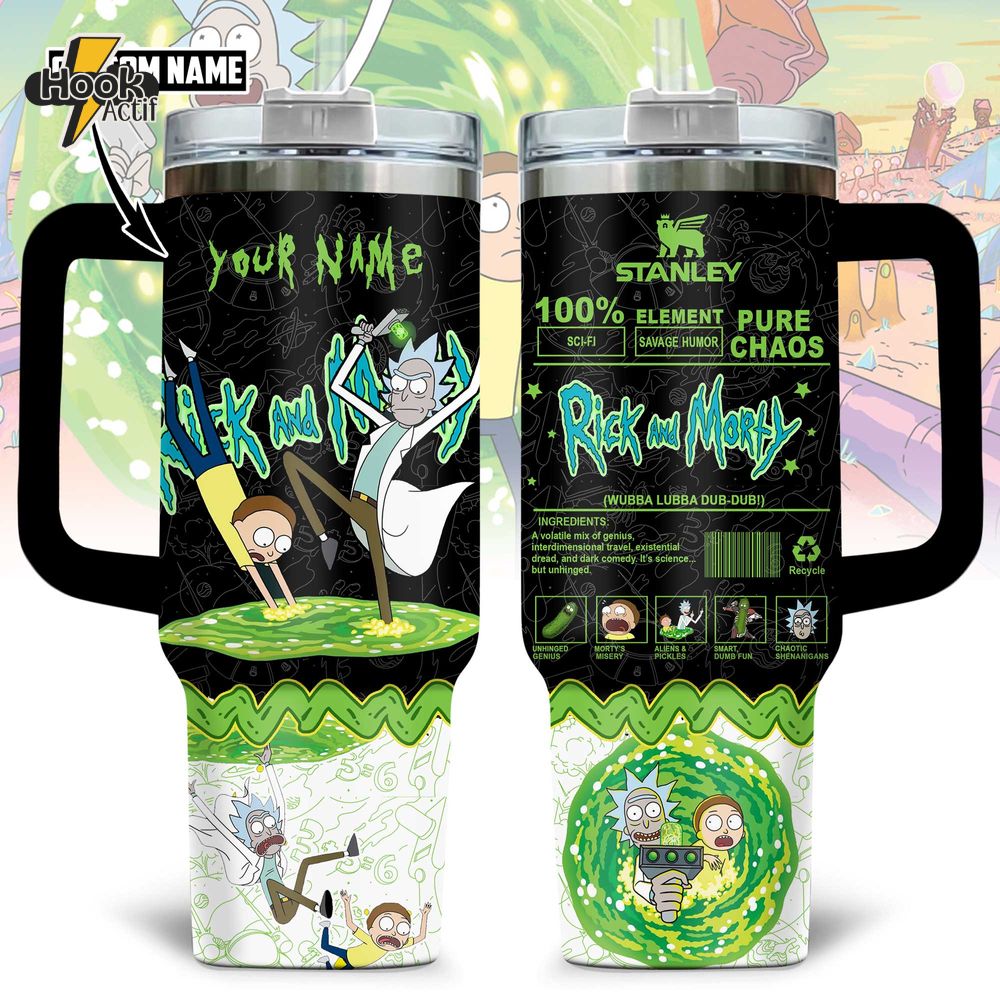 Rick And Morty Wubba Lubba Dub-dub Stanley Tumbler Rick And Morty Wubba Lubba Dub-dub Stanley Tumbler