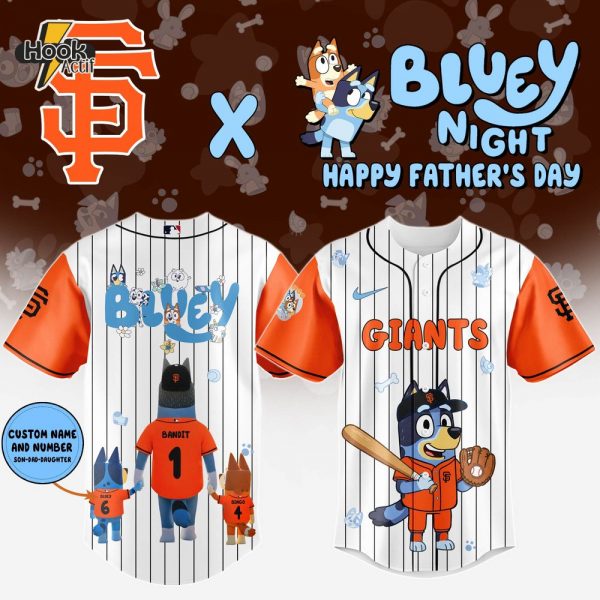 San Francisco Giants x Bluey Happy Father's Day 2025 Jersey