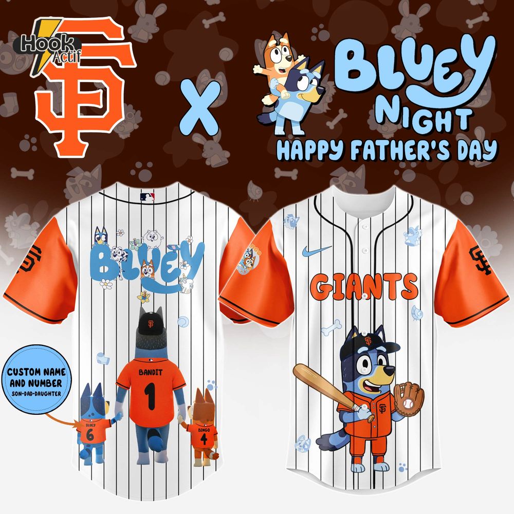 San Francisco Giants x Bluey Happy Father's Day 2025 Jersey San Francisco Giants x Bluey Happy Father's Day 2025 Jersey