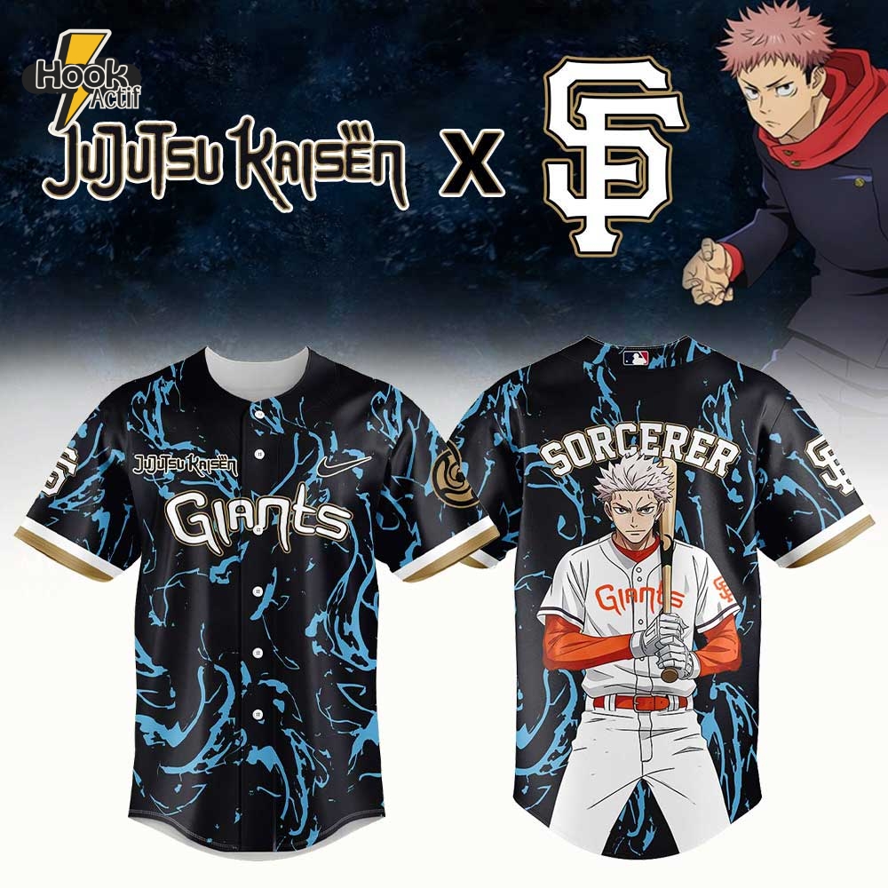 San Francisco Giants x Jujutsu Kaisen Limited Edition Jersey 2025 Combo Jersey V2 San Francisco Giants x Jujutsu Kaisen Limited Edition Jersey 2025 Combo Jersey V2